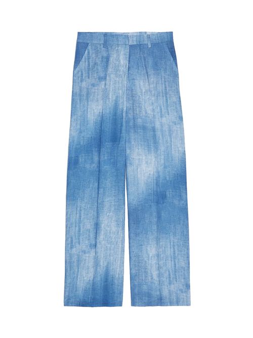 Denim print trousers ERMANNO FIRENZE | D48EP062EC0MF15600156